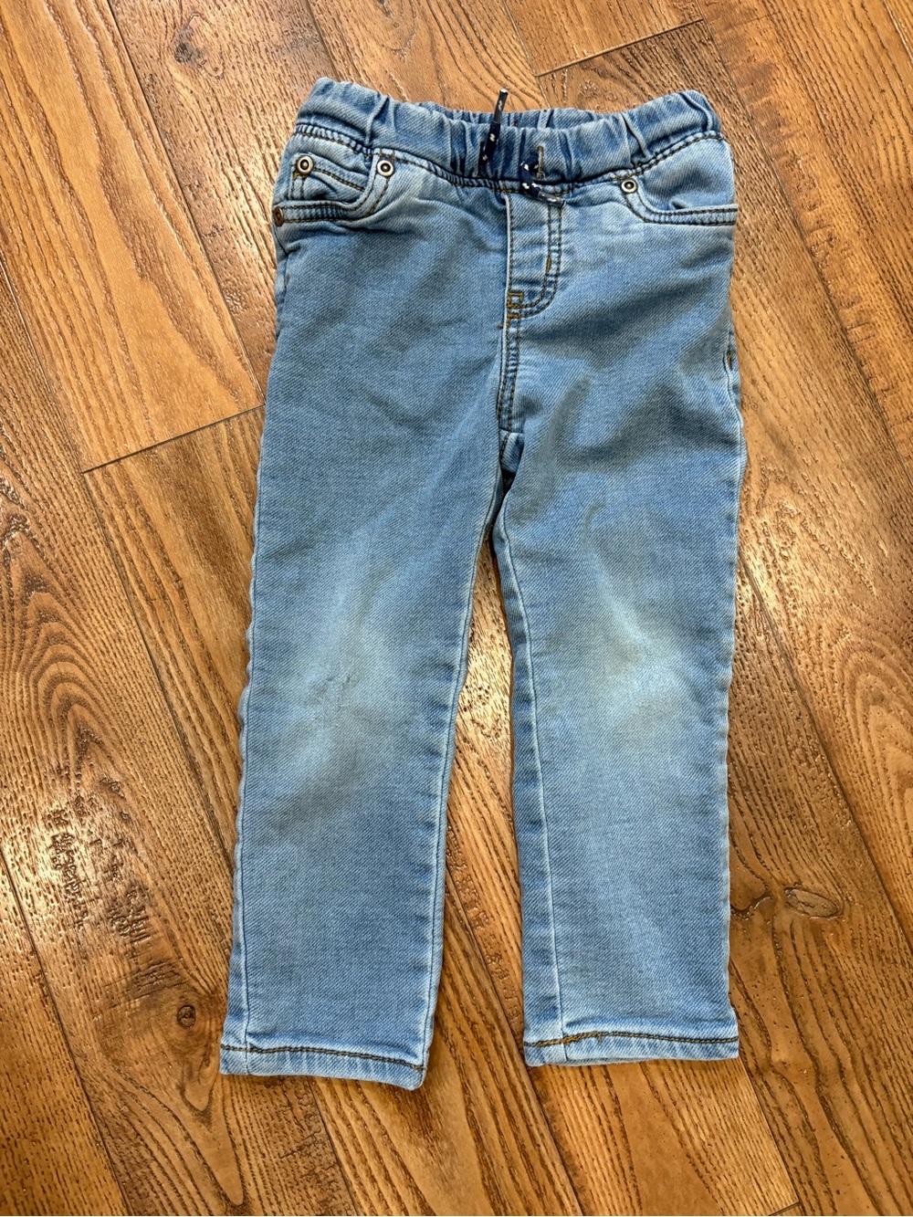 Carter's Light Blue Pull-On Denim-Look Jeans